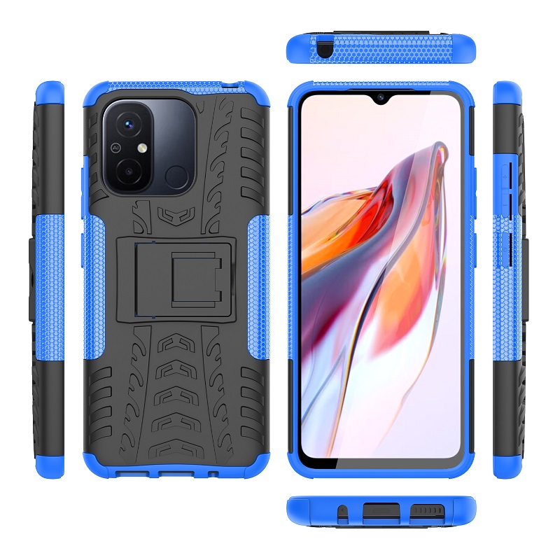 Phone Case for Xiaomi Redmi 12C Poco C55 Phone Case,Military Armor Drop Tested [Heavy Duty] Case with Kickstand