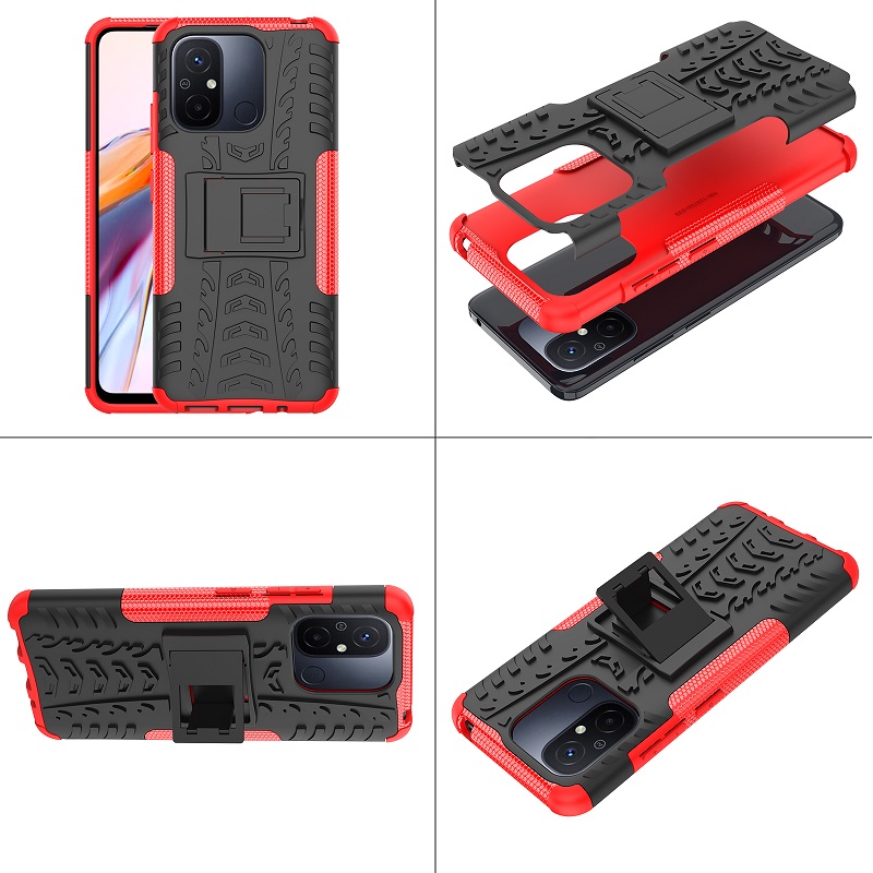 Phone Case for Xiaomi Redmi 12C Poco C55 Phone Case,Military Armor Drop Tested [Heavy Duty] Case with Kickstand