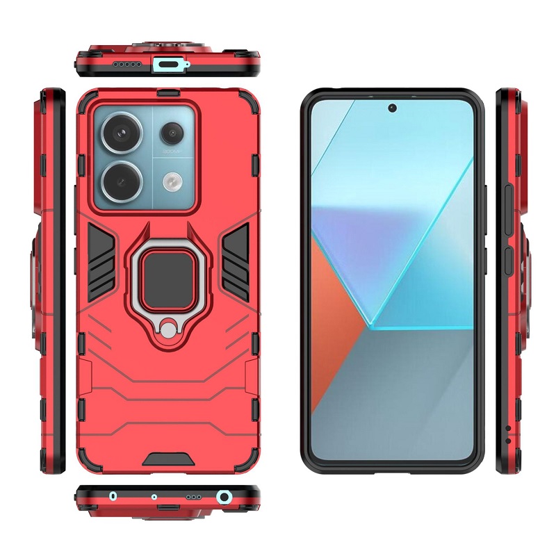 Phone Case for Xiaomi Redmi  Note 13 5G,Note 13 Pro 5G Cover [Drop-protection] with Car Magnetic Ring Holder