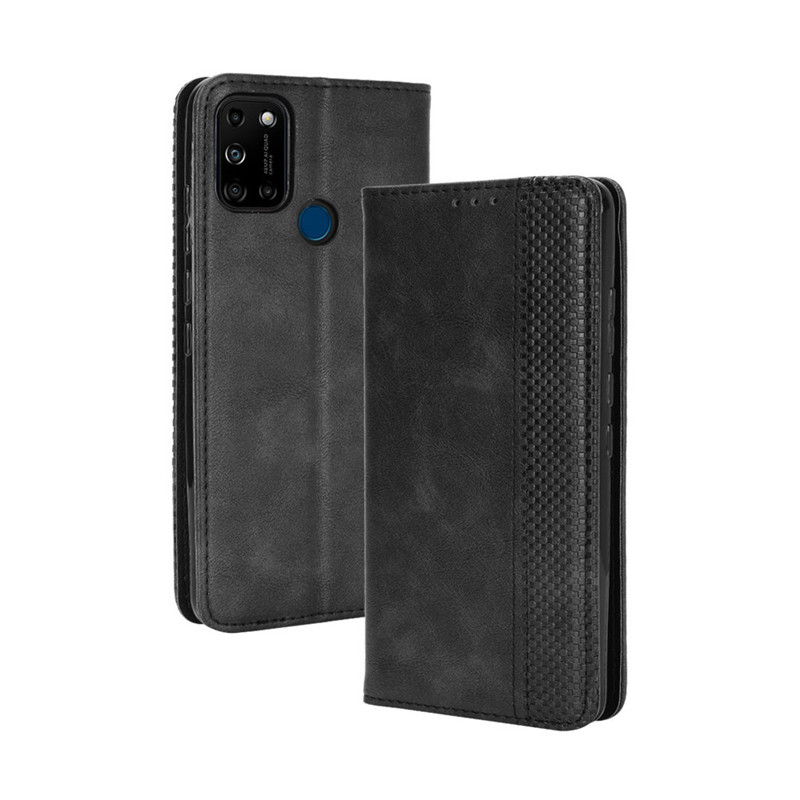 Wallet Flip Cover for Wiko View 5/View 5 Plus Leather PU Phone Case Shockproof Durable Retro Case