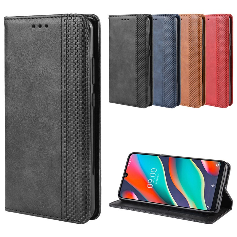 Wallet Flip Cover for Wiko View 3 / 3 Pro / Wiko View 3 Lite Leather PU Phone Case Shockproof Durable Retro Case