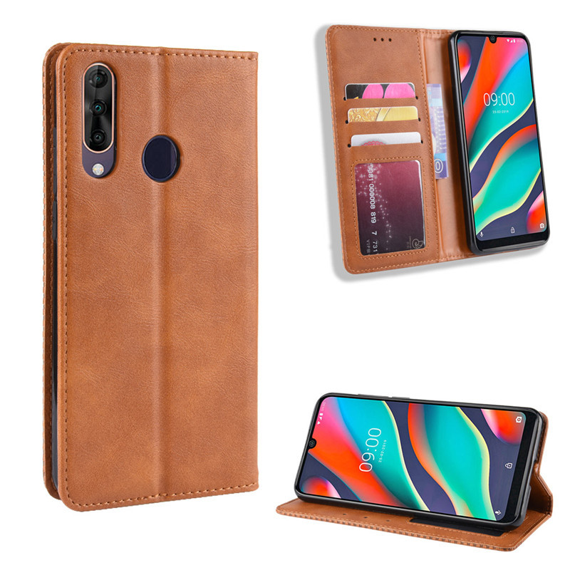 Wallet Flip Cover for Wiko View 3 / 3 Pro / Wiko View 3 Lite Leather PU Phone Case Shockproof Durable Retro Case
