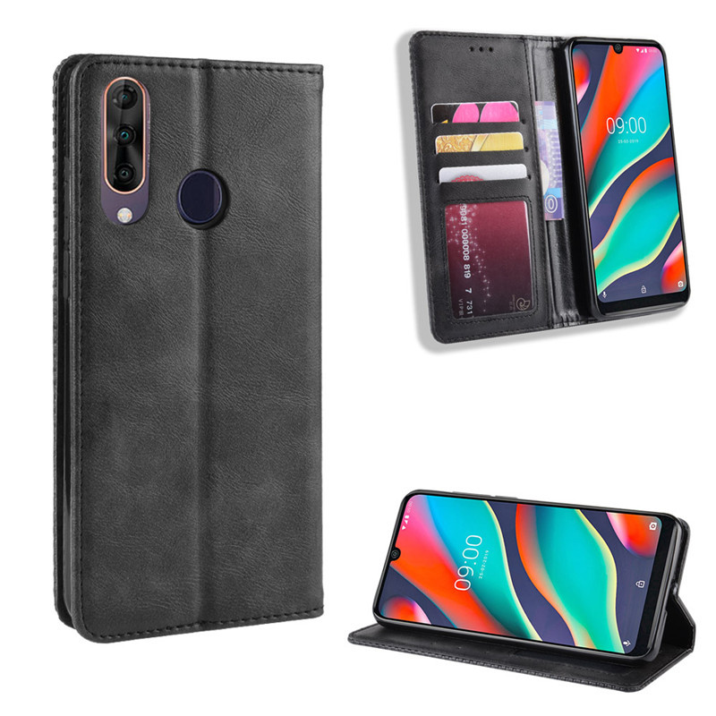 Wallet Flip Cover for Wiko View 3 / 3 Pro / Wiko View 3 Lite Leather PU Phone Case Shockproof Durable Retro Case