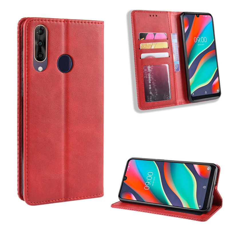 Wallet Flip Cover for Wiko View 3 / 3 Pro / Wiko View 3 Lite Leather PU Phone Case Shockproof Durable Retro Case
