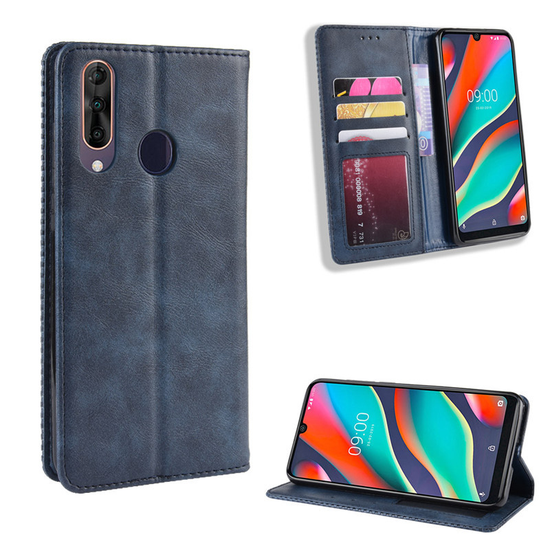 Wallet Flip Cover for Wiko View 3 / 3 Pro / Wiko View 3 Lite Leather PU Phone Case Shockproof Durable Retro Case