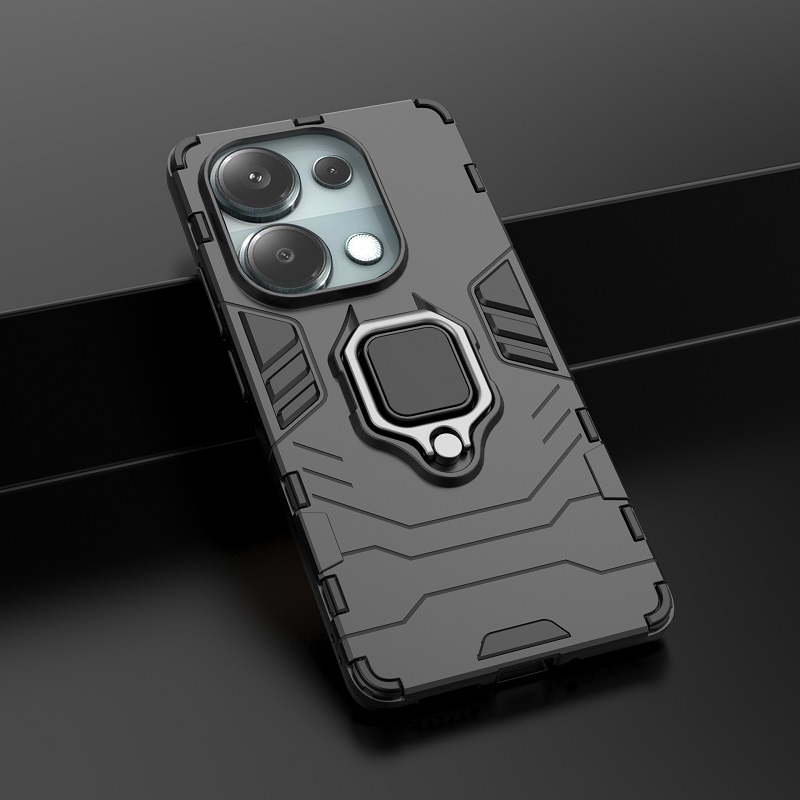 Phone Case for Xiaomi Redmi Note 13 Pro 4G / Poco M6 Pro 4G Cover [Drop-protection] with Car Magnetic Ring Holder