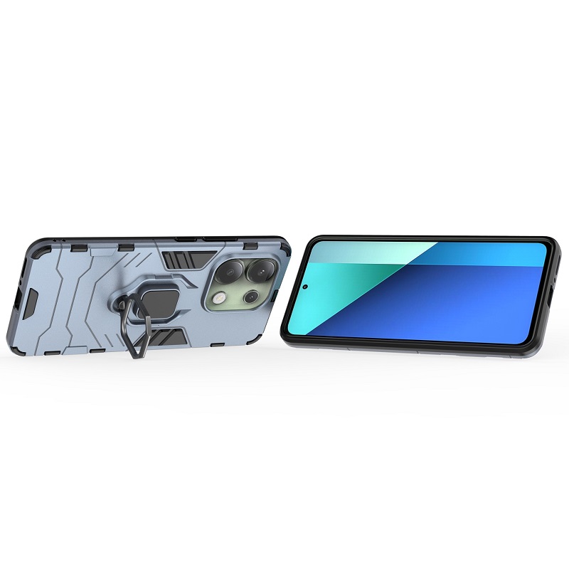 Phone Case for Xiaomi Redmi Note 13 4G Cover [Drop-protection] with Car Magnetic Ring Holder