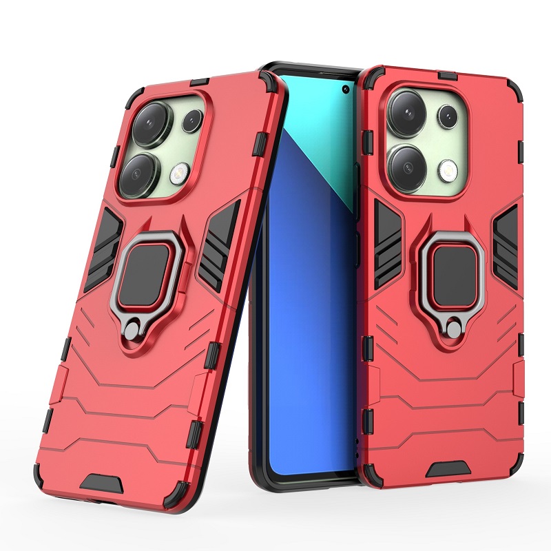 Phone Case for Xiaomi Redmi Note 13 4G Cover [Drop-protection] with Car Magnetic Ring Holder