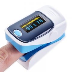 Medical Household Digital Fingertip pulse Oximeter Blood Oxygen Saturation Meter Portable Heart rate and pulse monitor pulse oximeter Made in China Blue