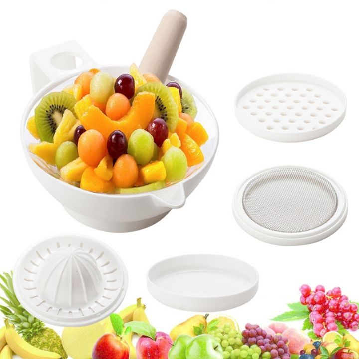 Multi-functional food maker Multi-function grinding bowl baby food grinder set of 7 pieces
