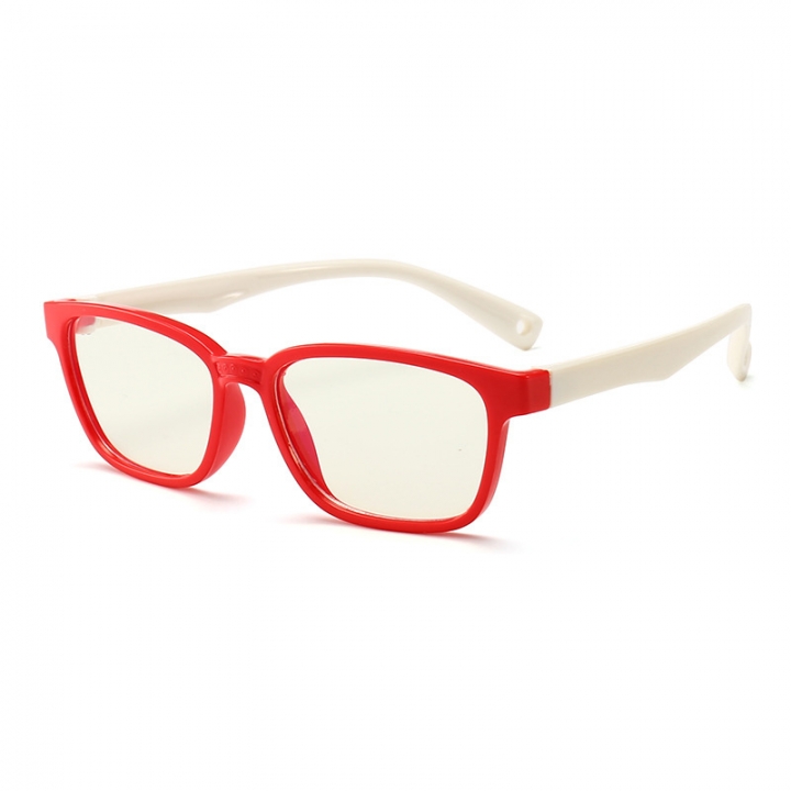 Transparent Computer Glasses Frame Children Anti Blue Light Round Eyewear Blocking Glasses