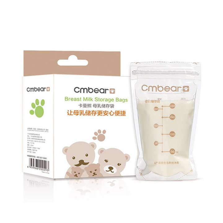 Safe after sterilization Breast milk storage bags