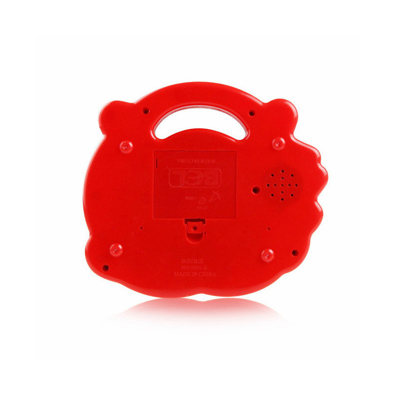 Educational toy electronic piano early education children learn cartoon music toy red 17*15*5cm