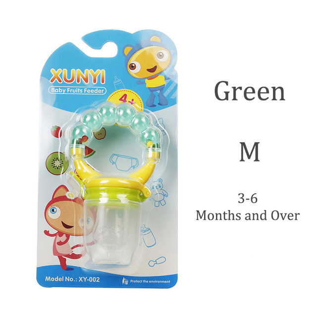 Nice Baby 1Pcs Fresh Food Nibbler Baby Pacifiers Feeder Kids Fruit Feeder Nipples Feeding Safe Baby Nipple Pacifier auxiliary food rattle fruit loose teether  Train your baby to eat independently