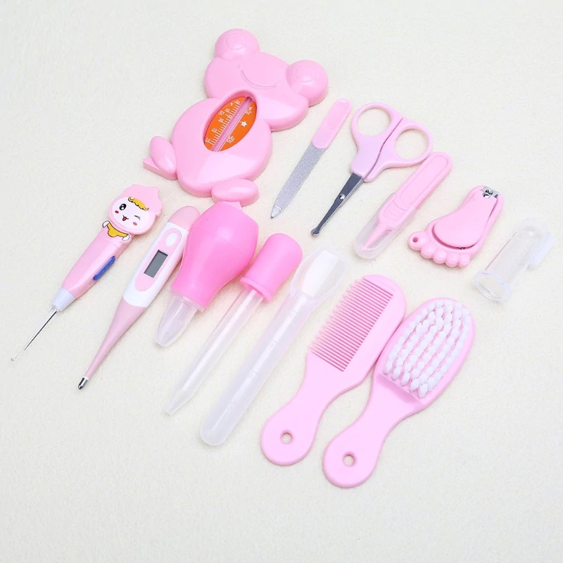 13pcs/Set Multifunction Newborn Baby Kids Care Thermometer Grooming Brush Kit Healthcare Accessories