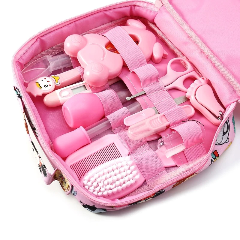 13pcs/Set Multifunction Newborn Baby Kids Care Thermometer Grooming Brush Kit Healthcare Accessories