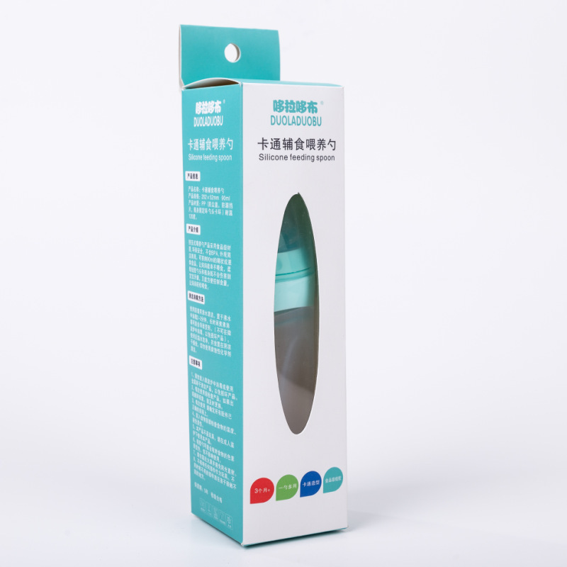 A Newborn Squeezing Feeding Bottle Silicone Training Rice Spoon Infant Supplement Feeder Silicone rice paste bottle feeding spoon for mother and baby auxiliary food Silicone suction cup for children s