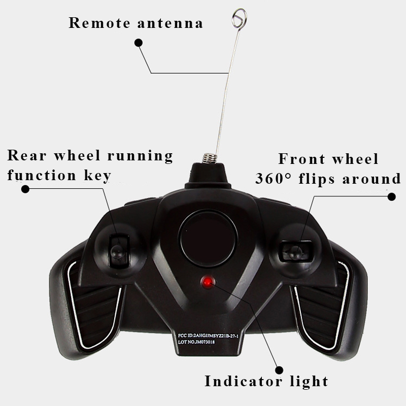 Wireless Remote Control Car Rolling Rotating Tumbling Stunt Automatic Car Toy Gifts For Children