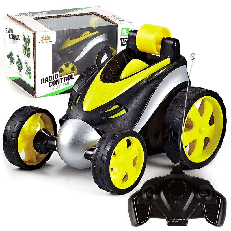 Wireless Remote Control Car Rolling Rotating Tumbling Stunt Automatic Car Toy Gifts For Children
