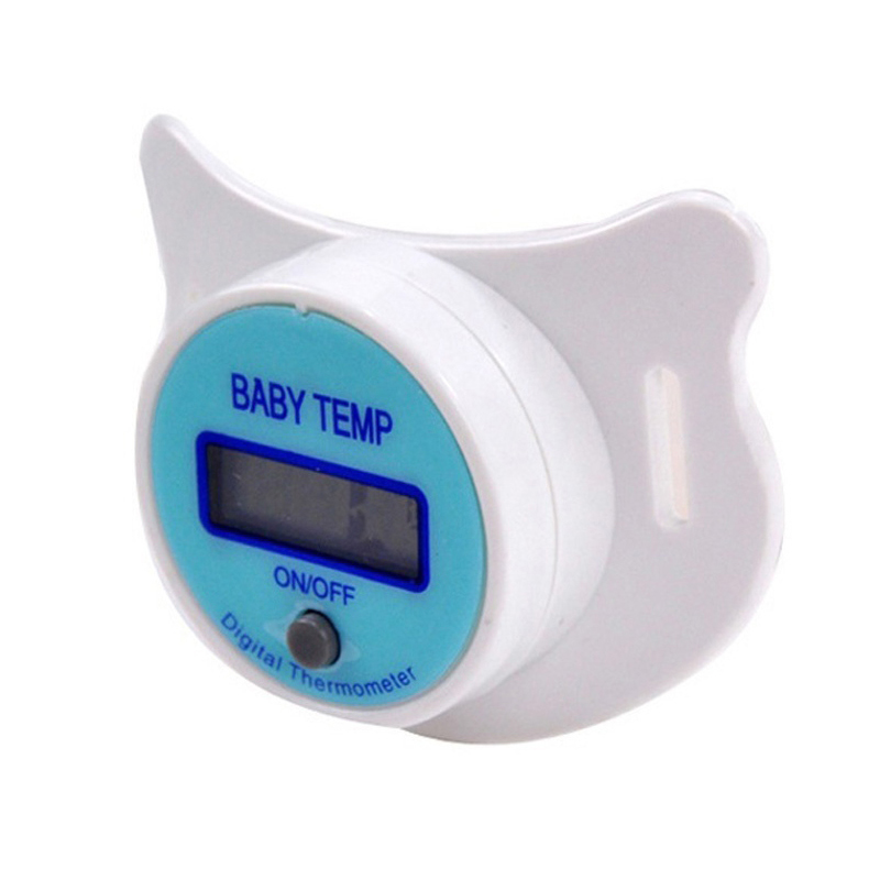 Baby Nipple Thermometer Medical Silicone Pacifier LCD Digital Children&apos;s Thermometer Health Safety