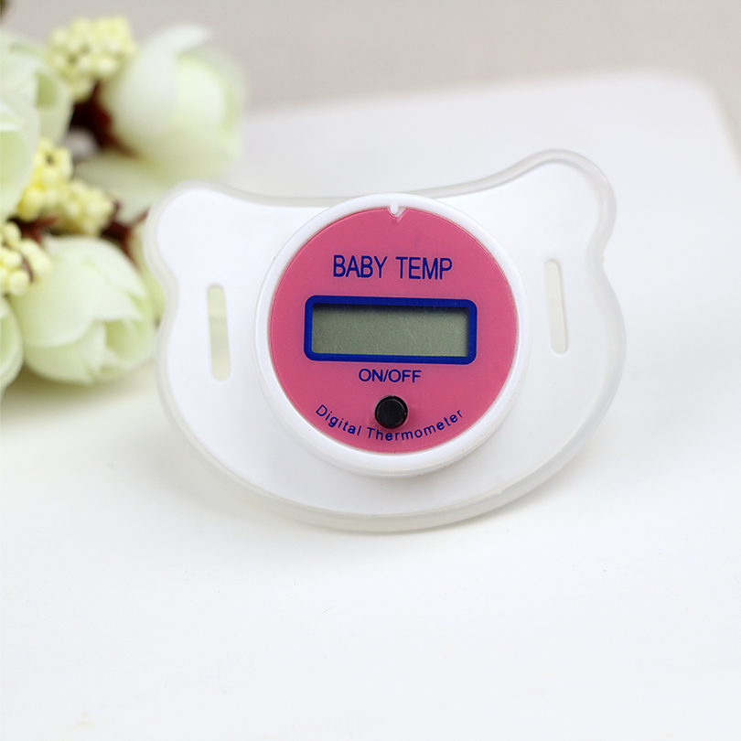 Baby Nipple Thermometer Medical Silicone Pacifier LCD Digital Children&apos;s Thermometer Health Safety