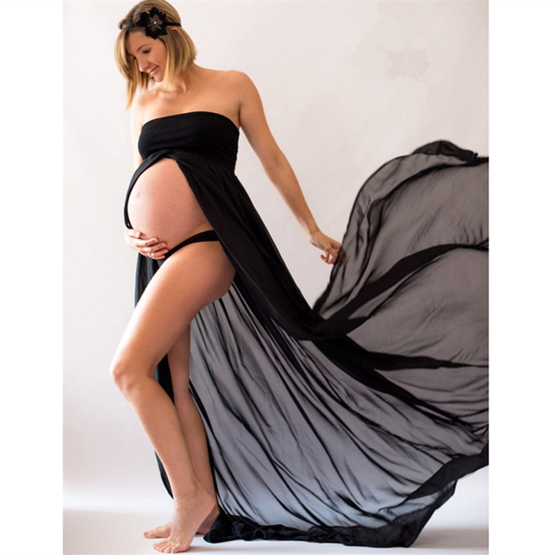 Special props for photography of long skirts for pregnant women Chiffon fashion dresses
