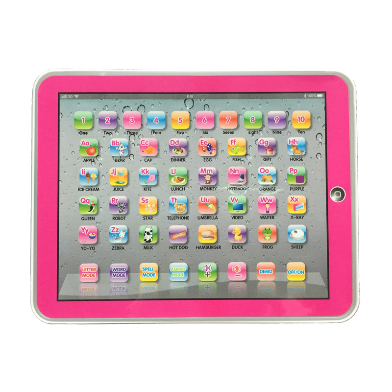 Figures Kids Tablet PAD Educational Learning Toys Gift For Girls Boys Baby Chinese English