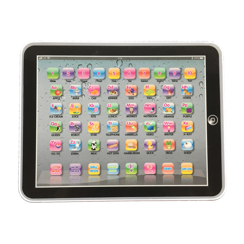 Figures Kids Tablet PAD Educational Learning Toys Gift For Girls Boys Baby Chinese English