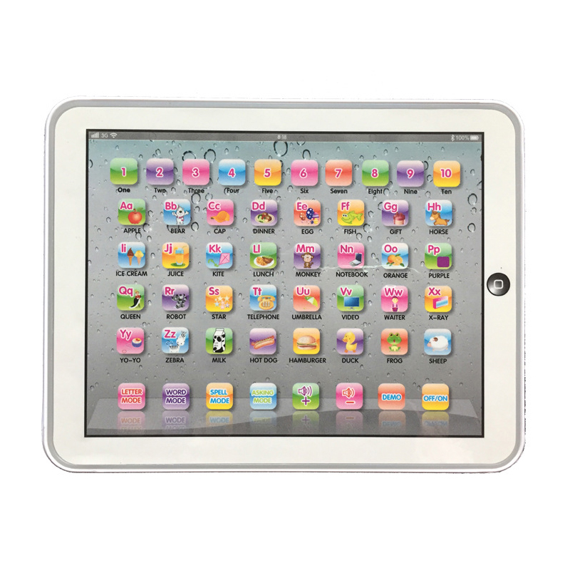 Figures Kids Tablet PAD Educational Learning Toys Gift For Girls Boys Baby Chinese English