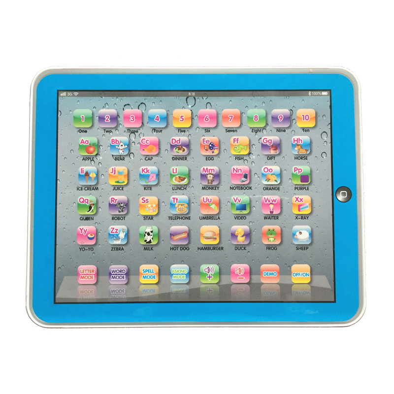 Figures Kids Tablet PAD Educational Learning Toys Gift For Girls Boys Baby Chinese English