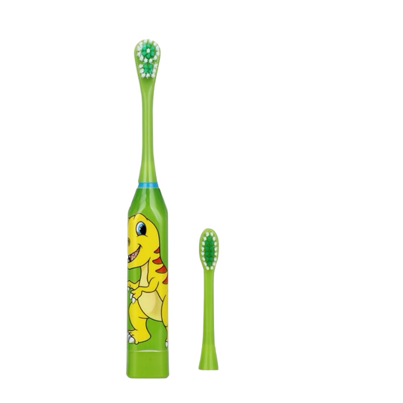 Children aged 3-12 Years Cartoon Electric Toothbrush Oral Hygiene Teeth Care Tooth Battery Power Ultrasonic vibrating toothbrush Work with AA batteries touch-tone Cartoon pattern 60g
