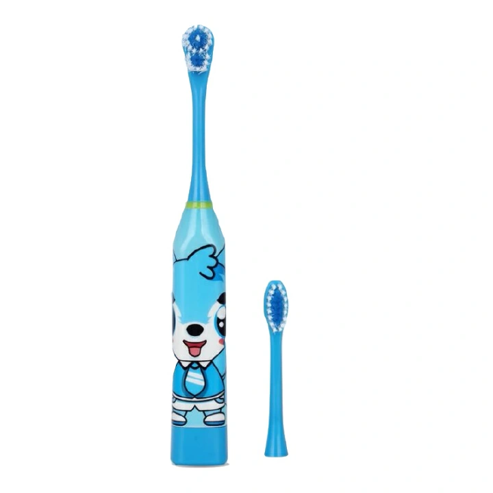 Children aged 3-12 Years Cartoon Electric Toothbrush Oral Hygiene Teeth Care Tooth Battery Power Ultrasonic vibrating toothbrush Work with AA batteries touch-tone Cartoon pattern 60g