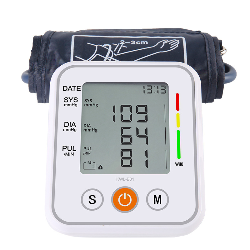 Portable Tonometer Household Sphygmomanometer Arm Band Type Digital Electronic Speech Equipment
