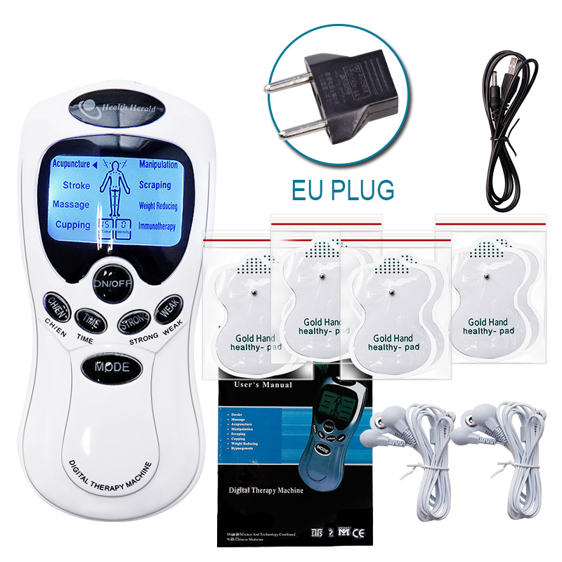 8 Models Electric herald Tens Muscle Stimulator Ems Acupuncture Body Massage Digital Therapy Machine