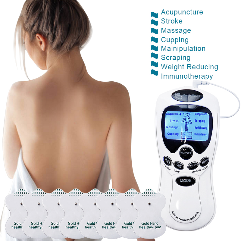 8 Models Electric herald Tens Muscle Stimulator Ems Acupuncture Body Massage Digital Therapy Machine