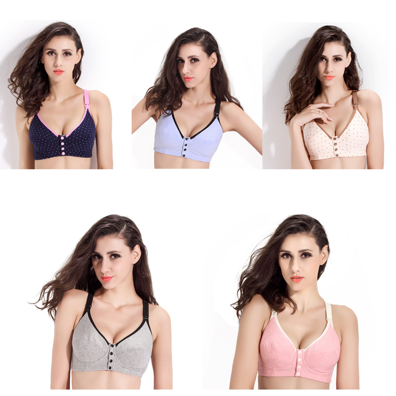 3Pcs/set Breastfeeding Cotton Maternity Bras for Feeding Pregnant Women