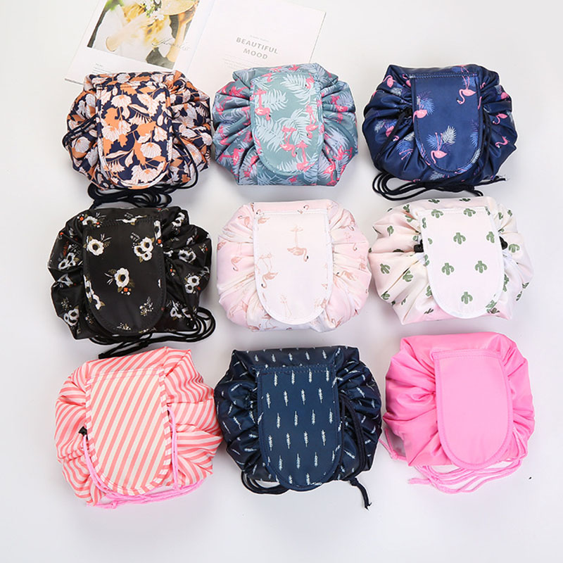 New Sales Women Drawstring Travel Cosmetic Bag Case Storage Pouch Toiletry Beauty Kit