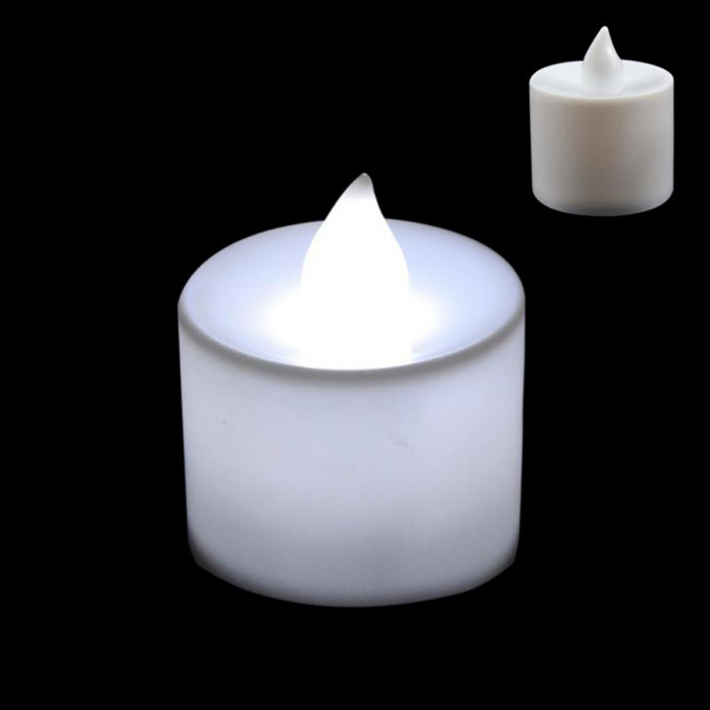 24Pcs Creative LED Candle Multicolor Lamp Simulation Color Flame Tea Light Home Party Decor
