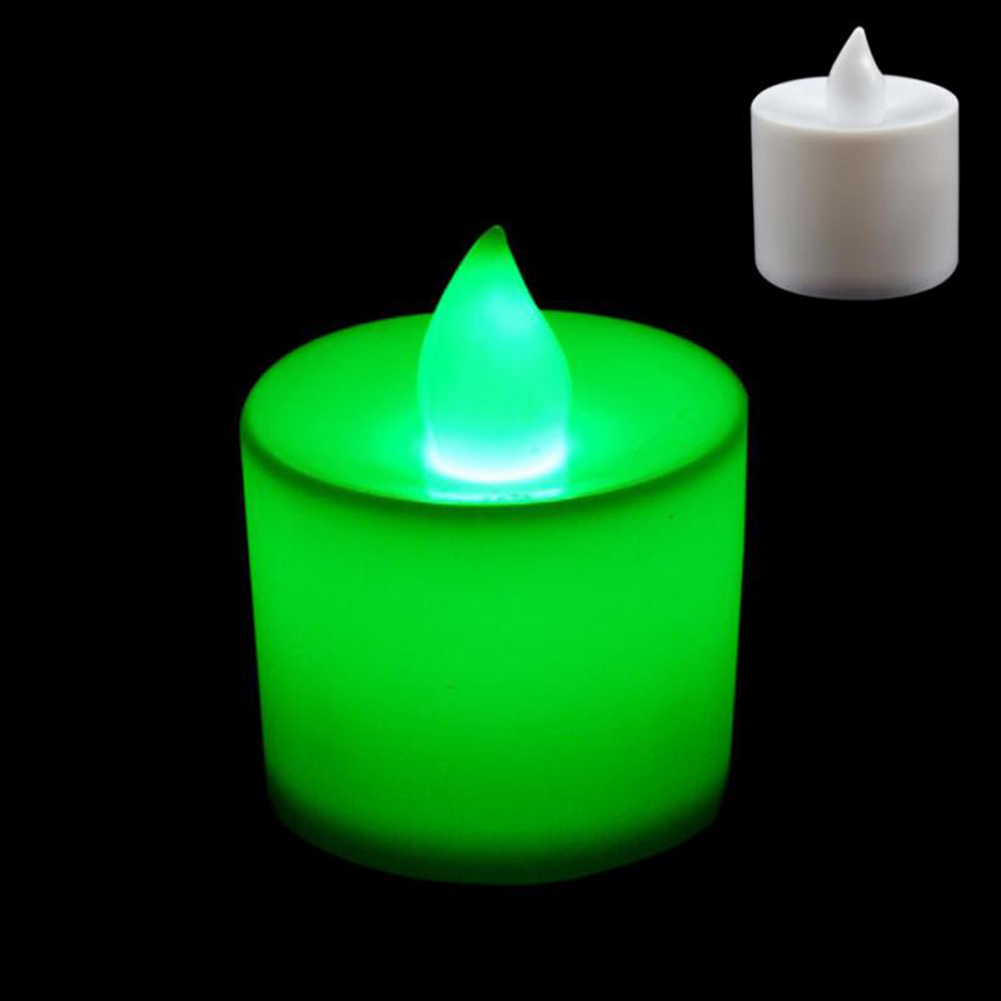 24Pcs Creative LED Candle Multicolor Lamp Simulation Color Flame Tea Light Home Party Decor