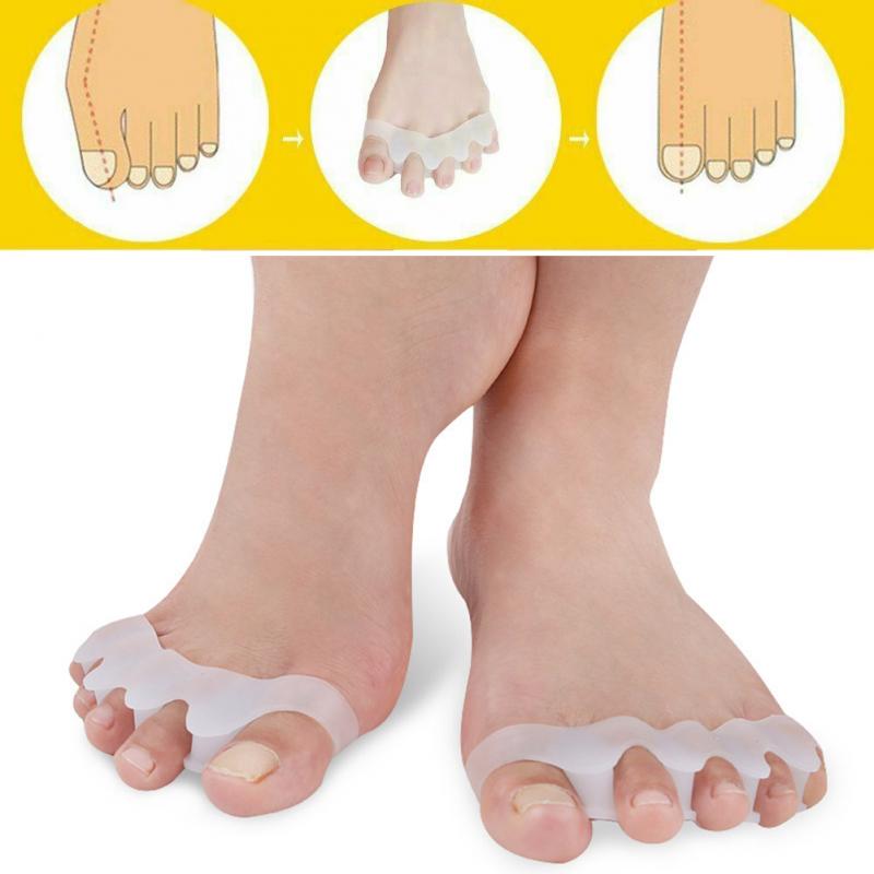Two pairs of Toe Separator Correction Hallux Valgus Corrector Spreader 4Pcs Foot Care Tool