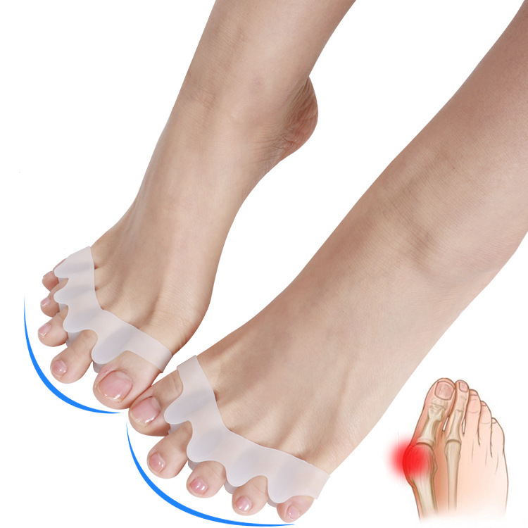 Two pairs of Toe Separator Correction Hallux Valgus Corrector Spreader 4Pcs Foot Care Tool