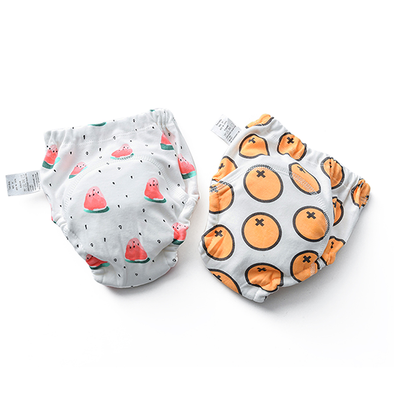 3Pcs Baby Cotton Training Pants Panties Baby Diapers Reusable Cloth Diaper Nappies Washable