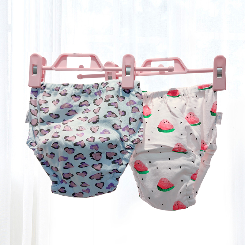 3Pcs Baby Cotton Training Pants Panties Baby Diapers Reusable Cloth Diaper Nappies Washable