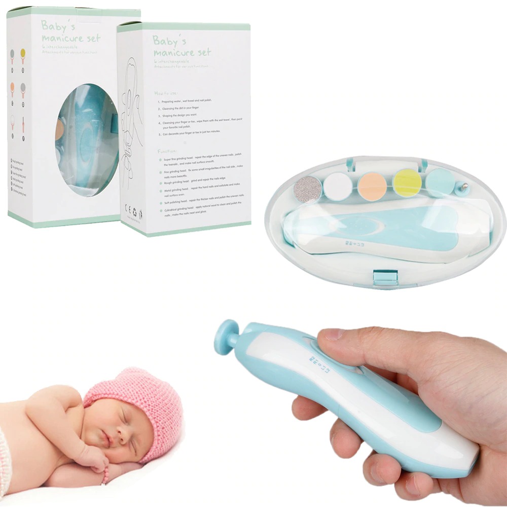 Portable Electric Safe Nail Clipper Cutter Baby Trimmer Manicure Pedicure Clipper Scissors