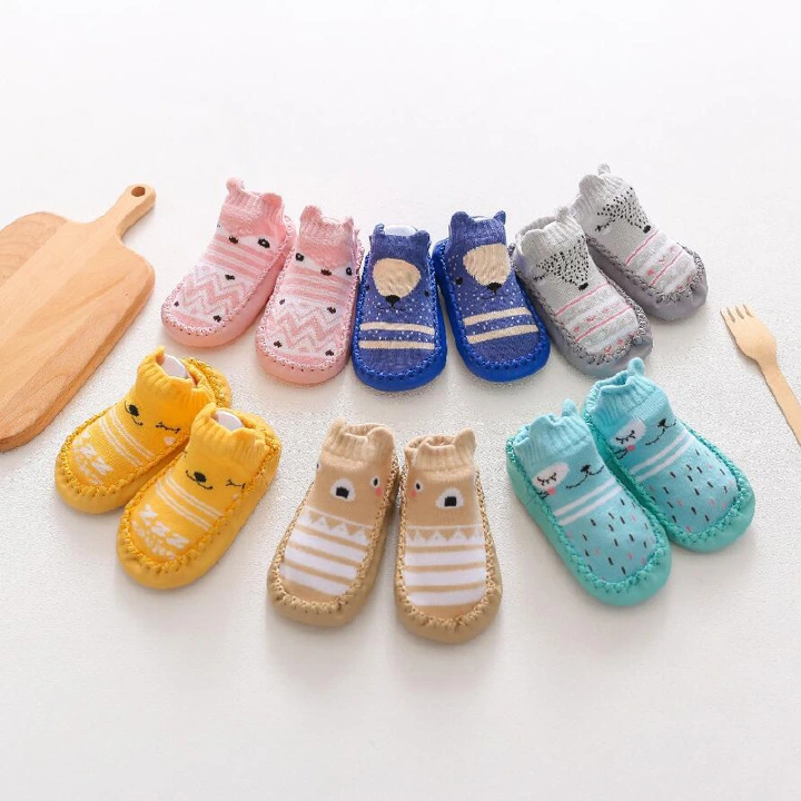 Infant First Walkers Leather Baby Shoes Cotton Newborn Toddler Shoes Soft Sole Seasons for Baby 2024 new non-slip flat floor shoes and socks high quality made in China