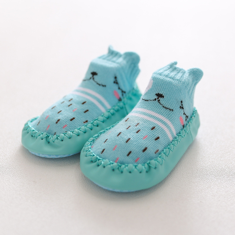 Infant First Walkers Leather Baby Shoes Cotton Newborn Toddler Shoes Soft Sole Seasons for Baby 2024 new non-slip flat floor shoes and socks high quality made in China