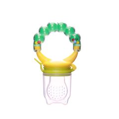 Nice Baby 1Pcs Fresh Food Nibbler Baby Pacifiers Feeder Kids Fruit Feeder Nipples Feeding Safe Baby Nipple Pacifier auxiliary food rattle fruit loose teether  Train your baby to ea green one size