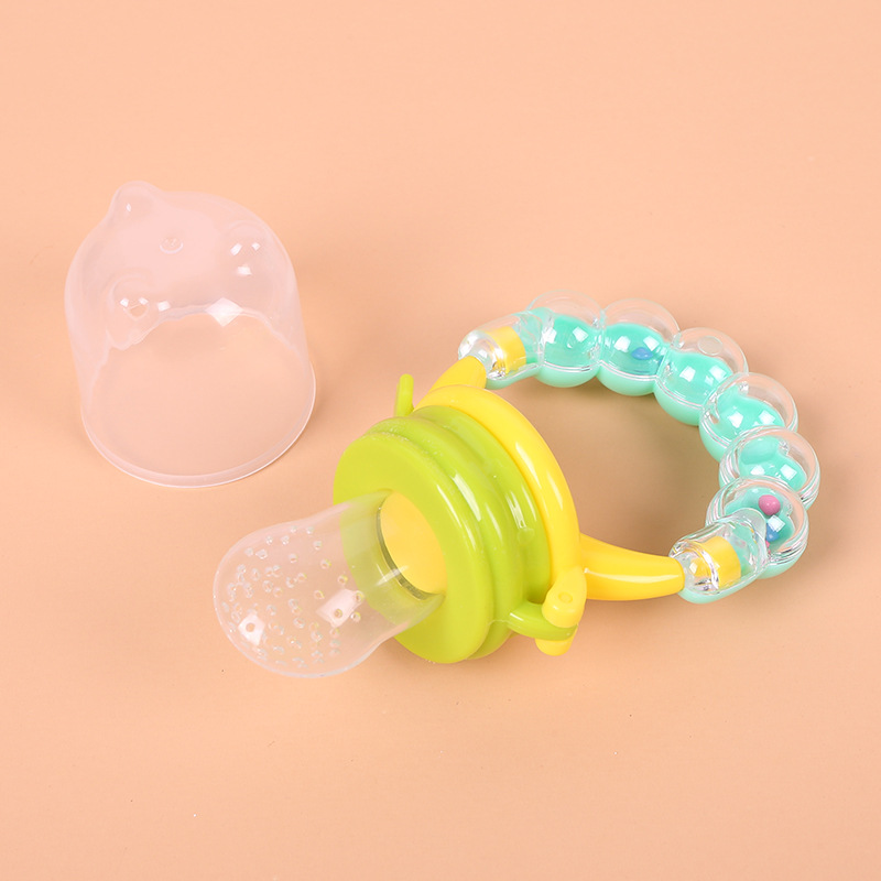 Nice Baby 1Pcs Fresh Food Nibbler Baby Pacifiers Feeder Kids Fruit Feeder Nipples Feeding Safe Baby Nipple Pacifier auxiliary food rattle fruit loose teether  Train your baby to eat independently