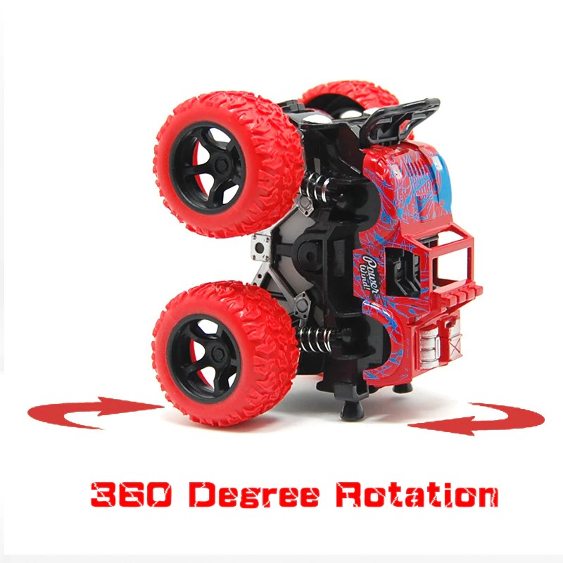 360 Degree Flipping Car Inertia Friction Power SUV Diecast Outdoor Toys For Children Birthday Gifts
