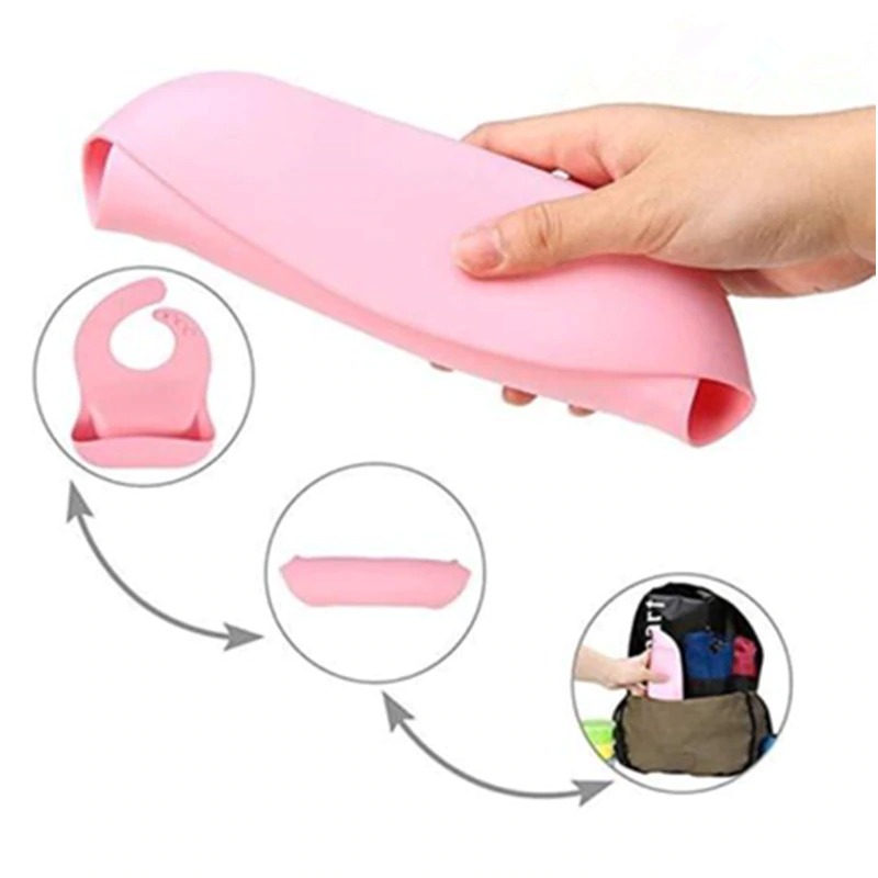 2Pcs/set Baby Bib Waterproof Solid Infant Bandana Bibs Newborn Feeding Burp Cloth Drooling Scarf